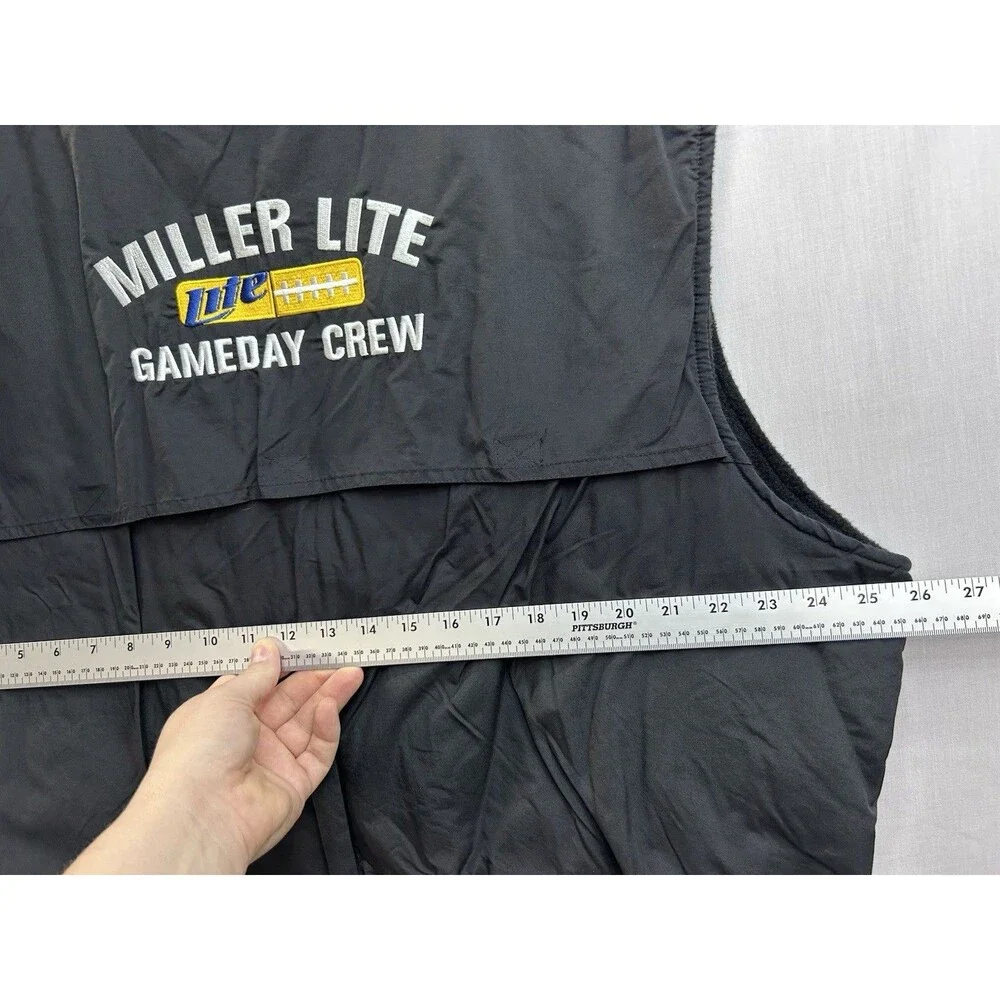 NOS Miller Lite Game Day Crew Vest Dunbrooke NWT Men’s XL Full Zip - Picture 5 of 10